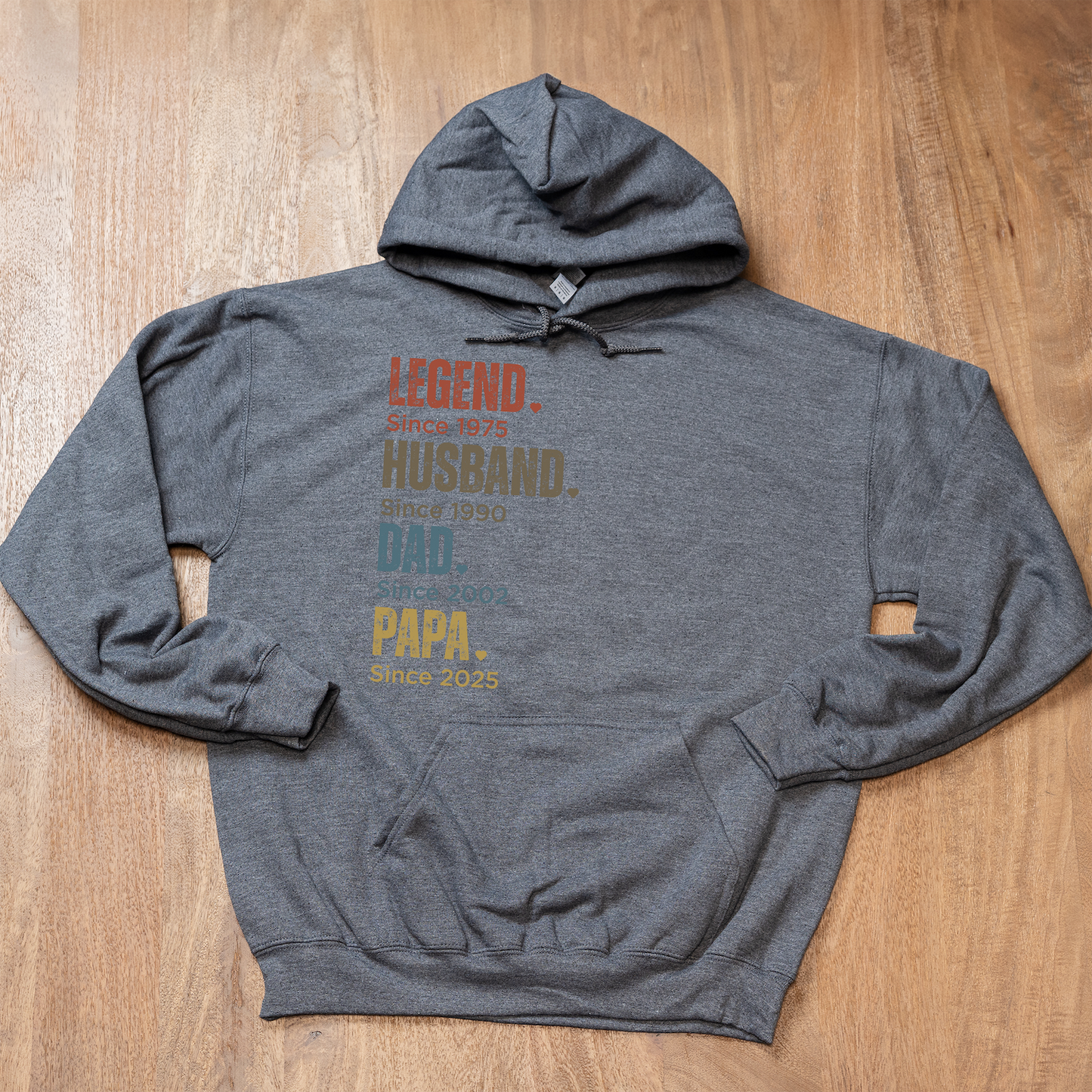 Customized Dad Since Hoodies
