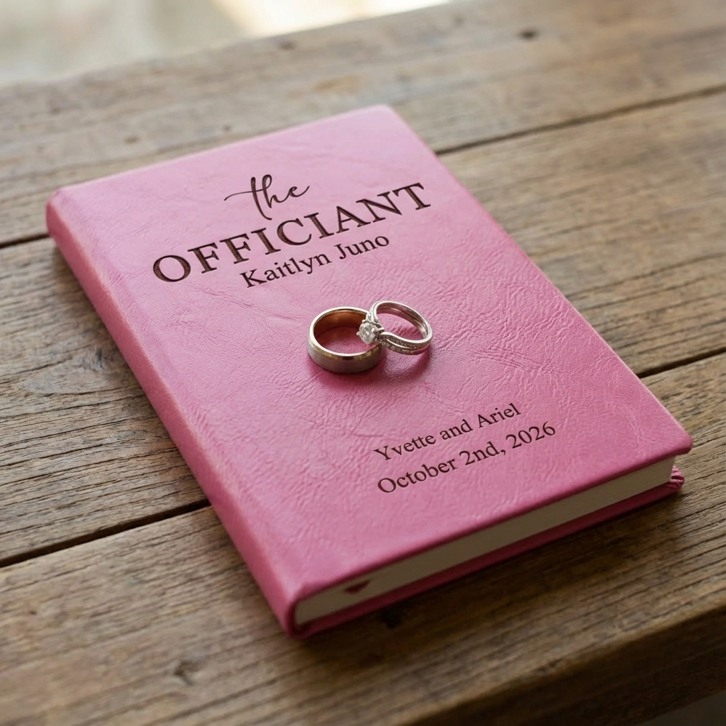 Customizable "The Officiant" Wedding Journals
