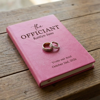 Customizable "The Officiant" Wedding Journals