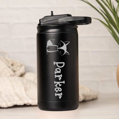 Customized 12oz Kids Water Bottles - Animal Designs