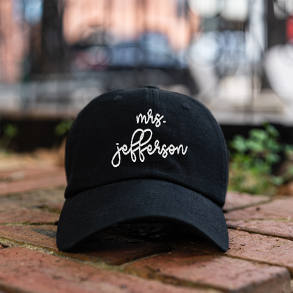 Custom Newly Wed Mrs. Last Name Hats