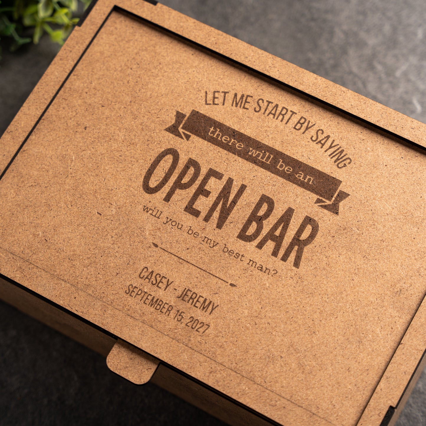 Custom Best Man Gift Box