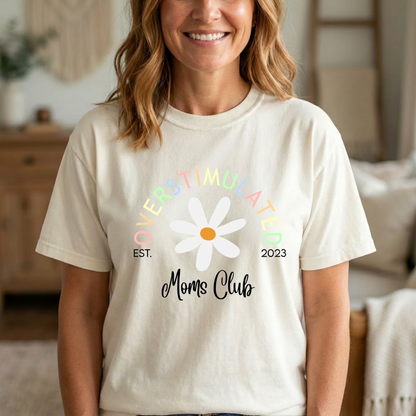 Custom Overstimulated Mom Premium Tee Shirt