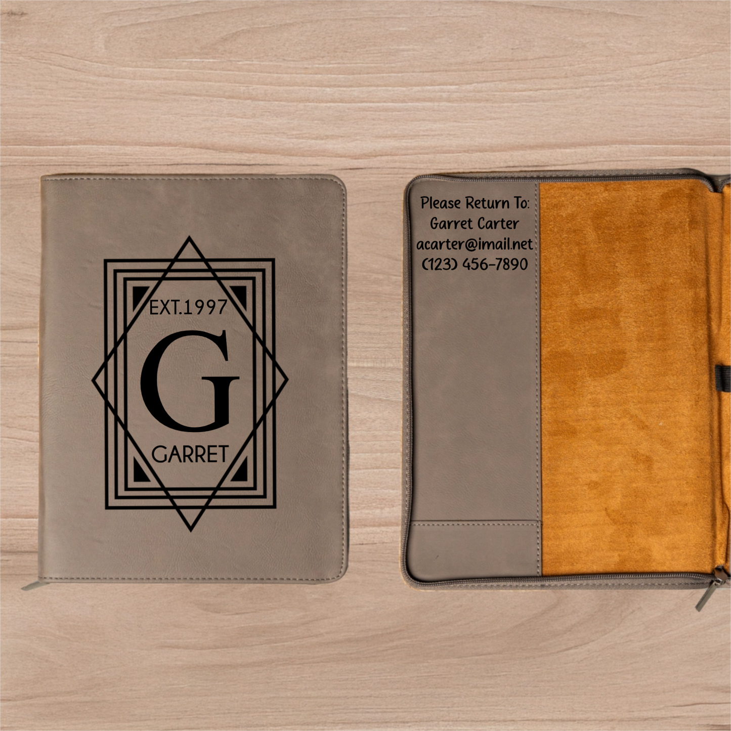 Customized Leather Portfolios - Signature Designs