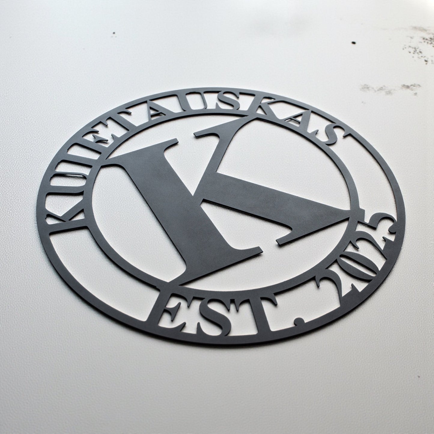Metal Sign Initial Design