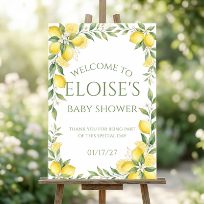 Customized Baby Shower Acrylic Welcome Sign