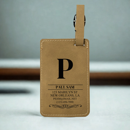 Customized Leather Luggage Tags
