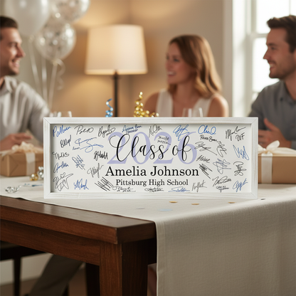 Customized Graduation Guestbook Framed Sign