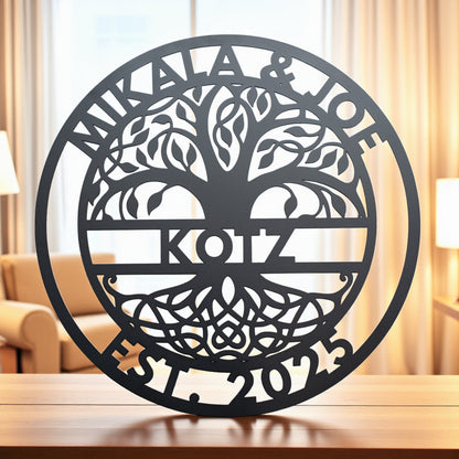 Metal Sign Family Tree
