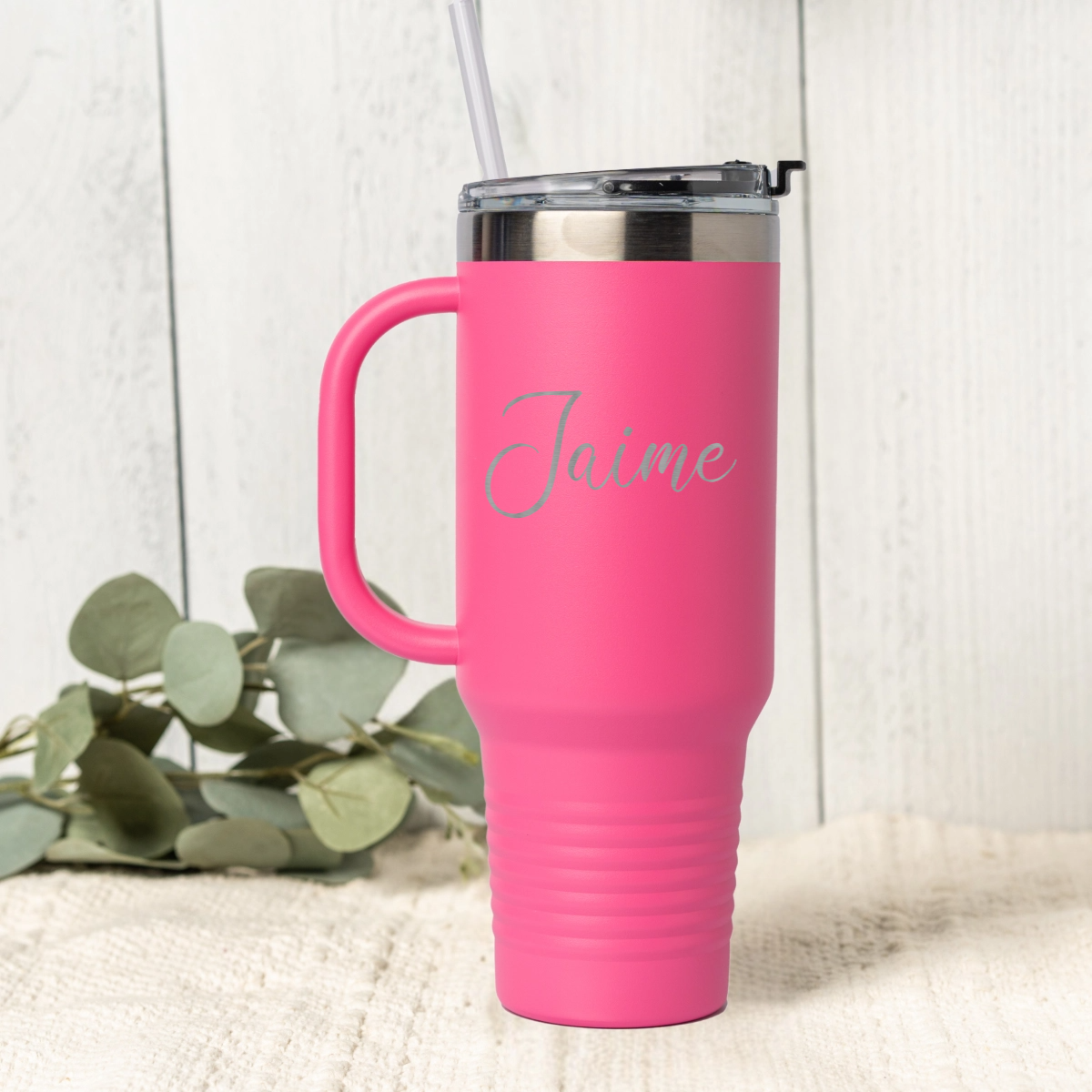 Customized 40oz Tumbler -Script