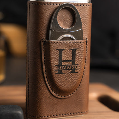 Customized Brown Cigar Holder