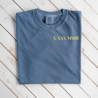 Customized Roman Numeral T-Shirt
