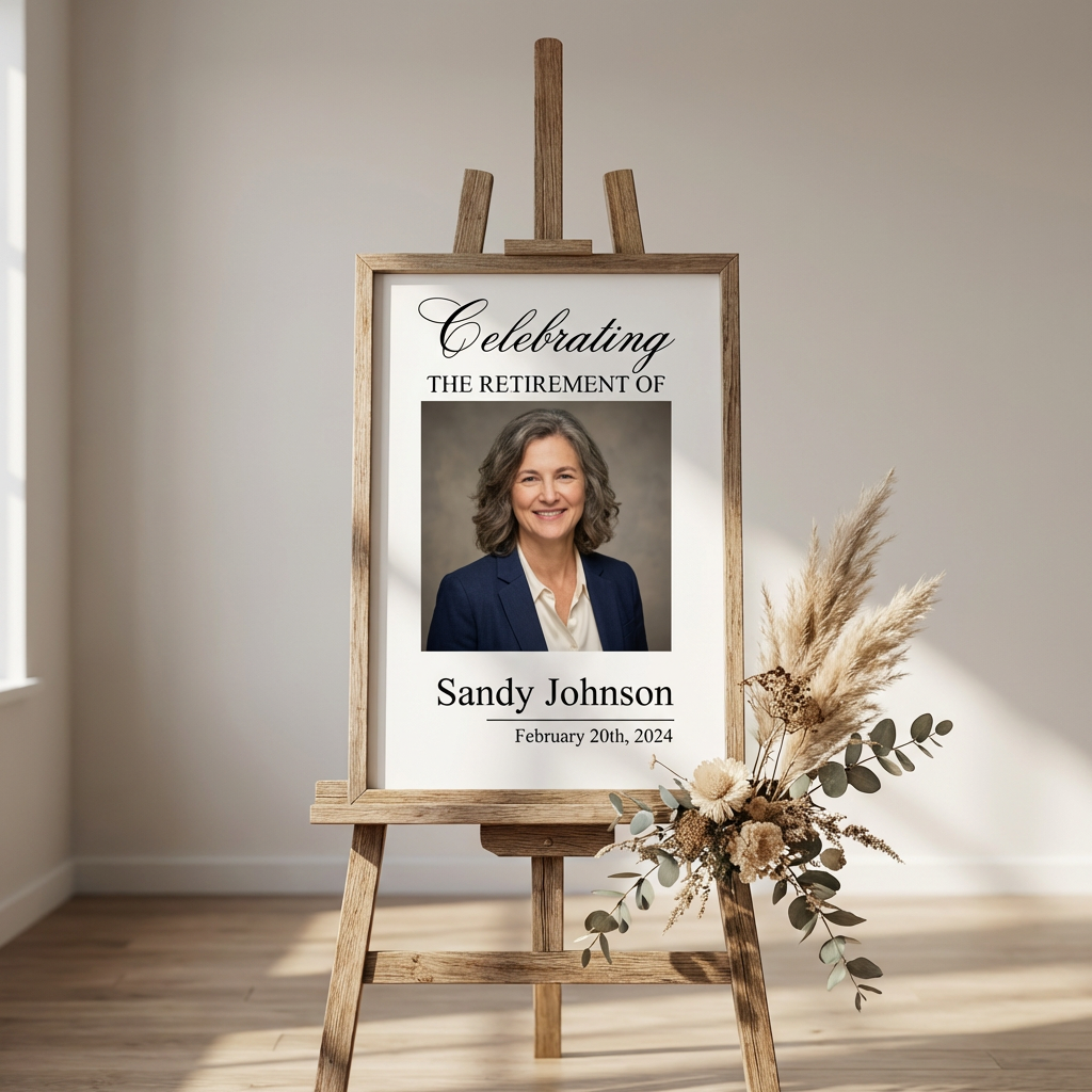 Customized Celebration Signable Framed Sign