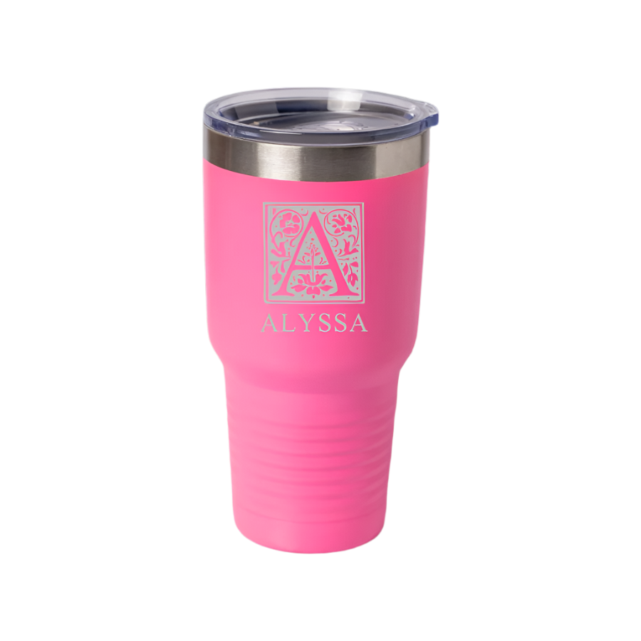 Customized 30oz Tumbler with Silver Lip