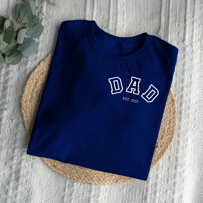 Customized Dad Est T-Shirts