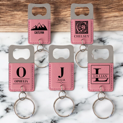 Set of 5 Personalized Keychain Bottle Openers