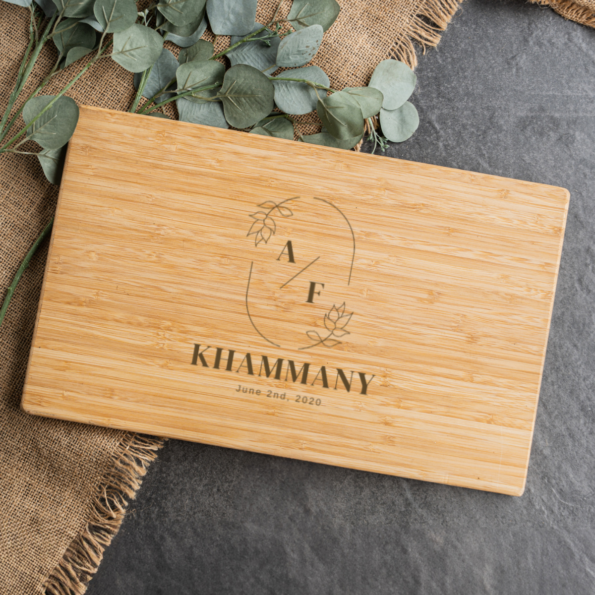 Customized 11x17 Bamboo Cutting Board