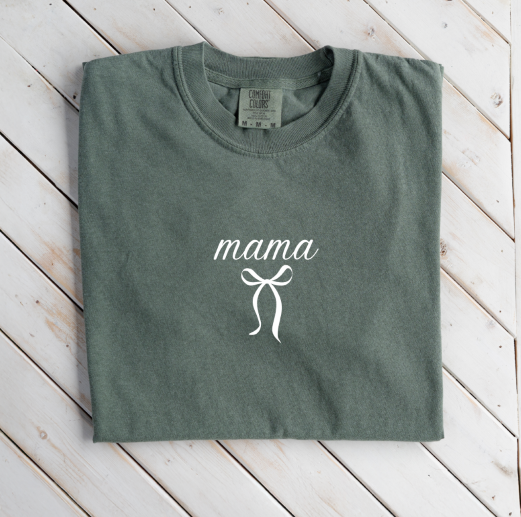 Premium "Mama"+Bow T-Shirt