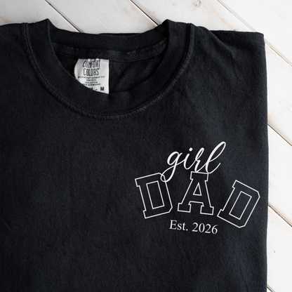 Premium Girl Dad T-Shirt with Custom Est Year
