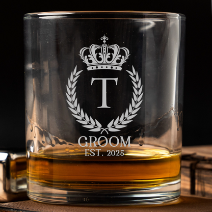 Custom Lowball Whiskey Glasses - Gentleman Collection