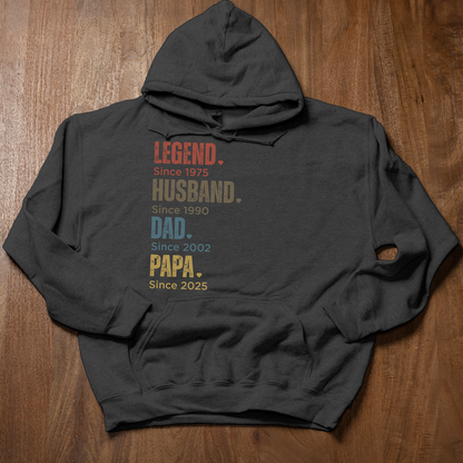 Customized Dad Since Hoodies