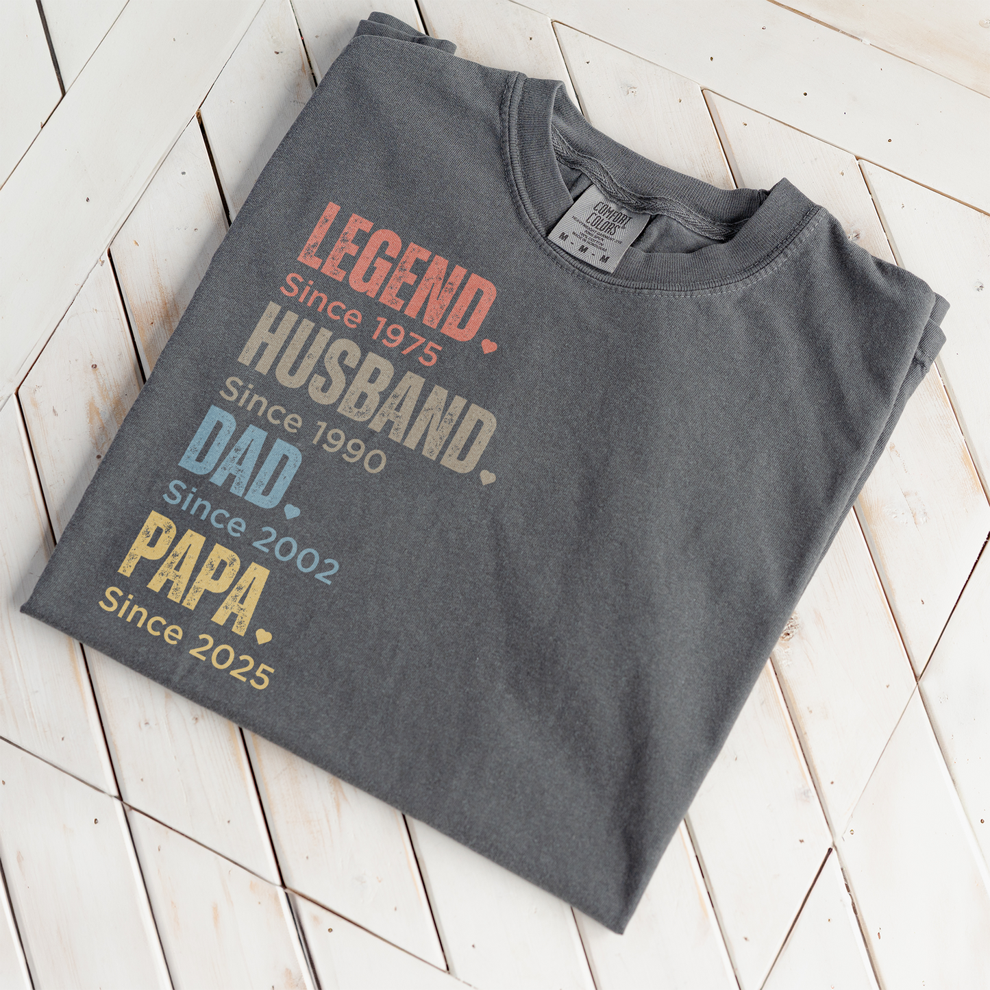 Premium Customized Dad Since T-Shirts