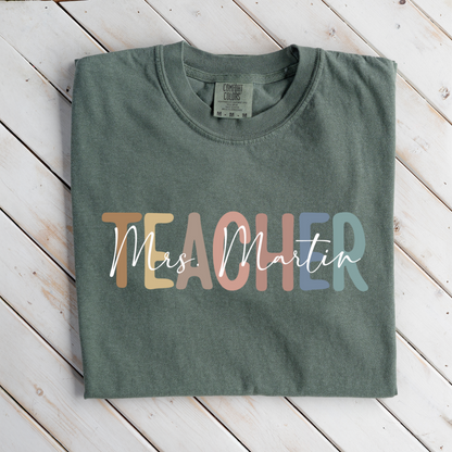 Premium Customized Teacher Design T-Shirt