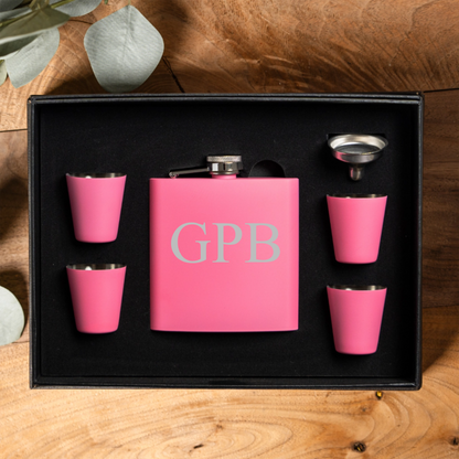Customized Flask & Shot Glass Set