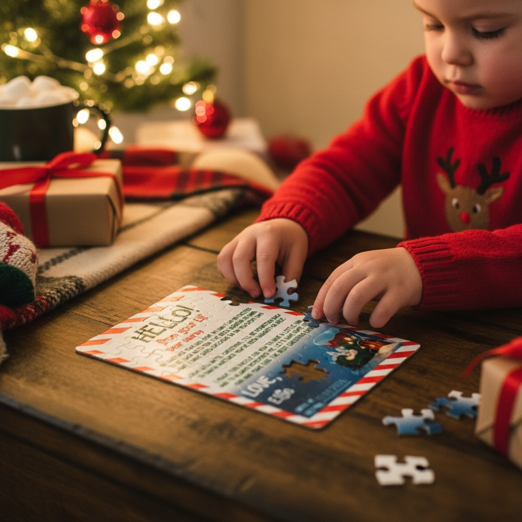 Custom Elf Puzzles - Hello or Goodbye Christmas Jigsaw