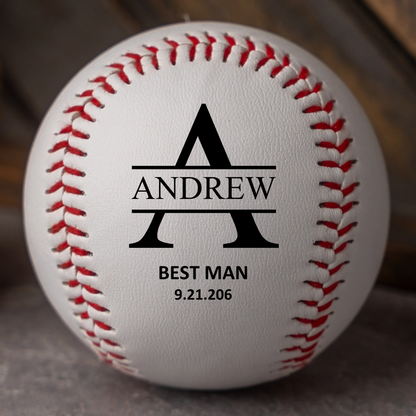 Customized Groomsmen Proposal Baseballs