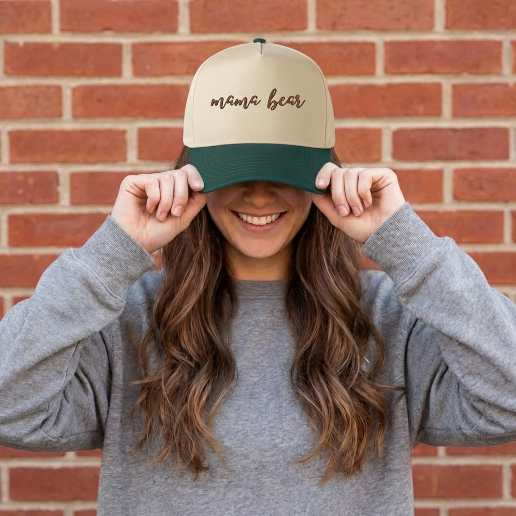 Embroidered Canvas Trucker Mom Hats