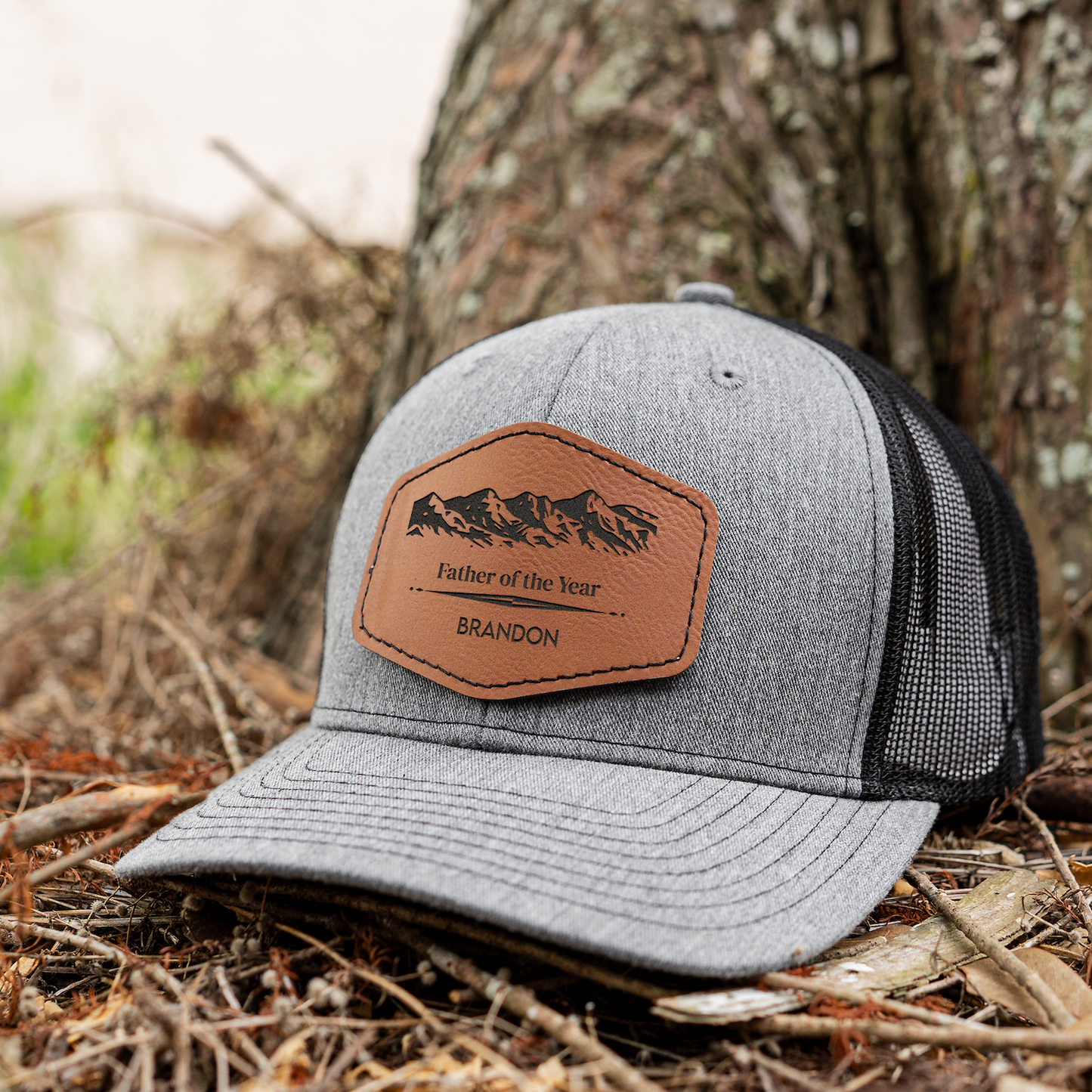 Customized Dad Trucker Hat with Patch