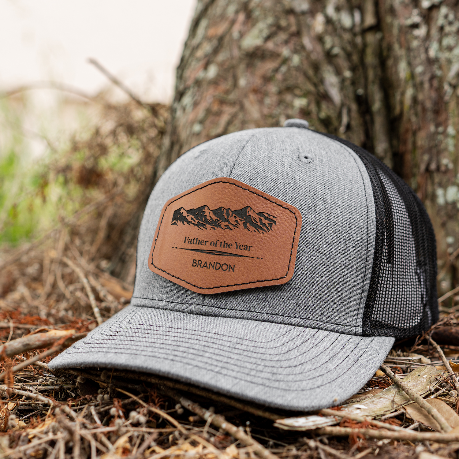 Customized Dad Trucker Hat with Patch