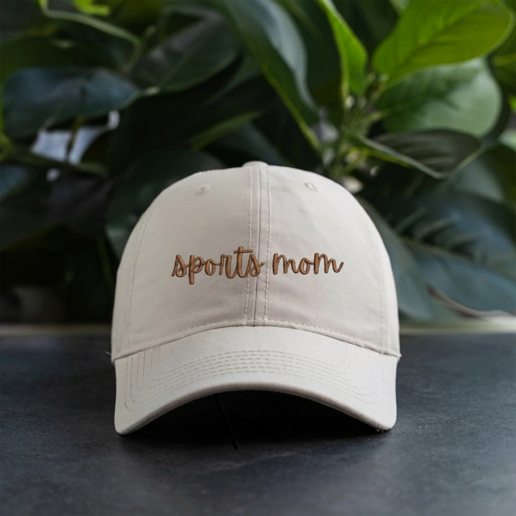 Sports Themed Embroidered Mom Hats