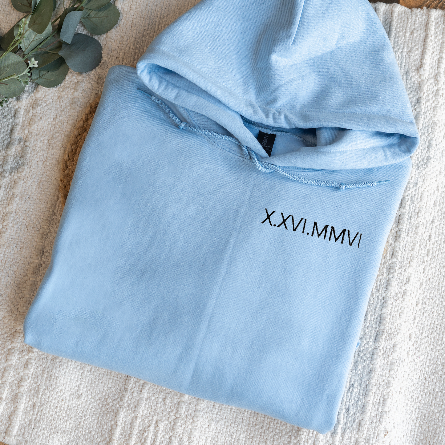 Customized Roman Numeral Hoodie