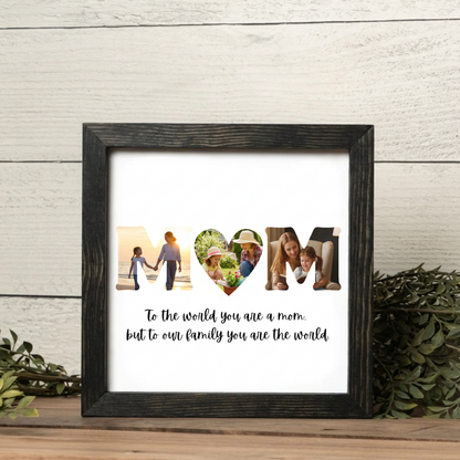 Customized Mom Photo Sign