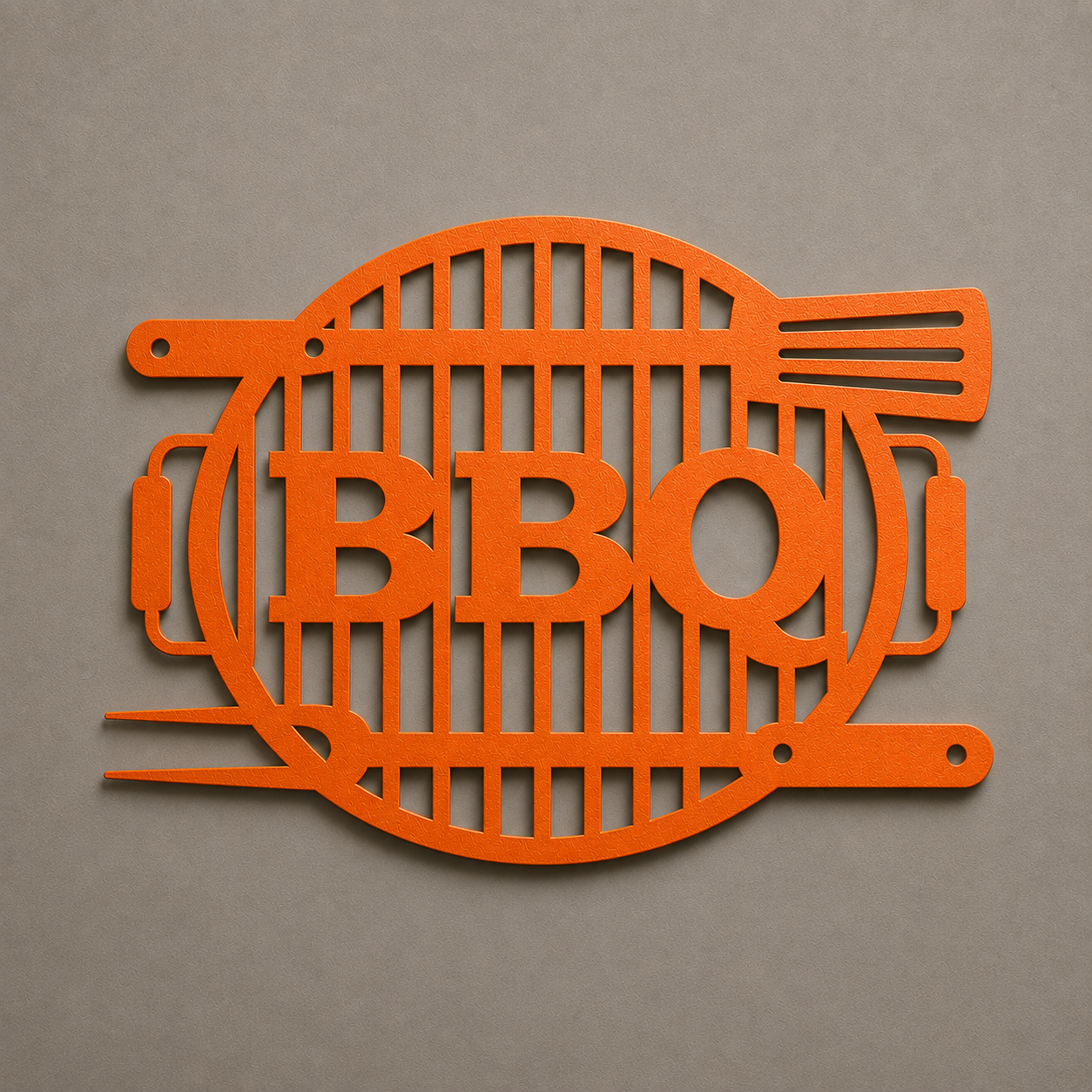 BBQ Grill Metal Sign