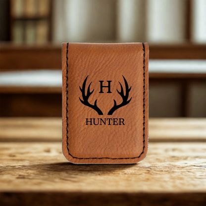 Customized Vegan Leather Money Clip