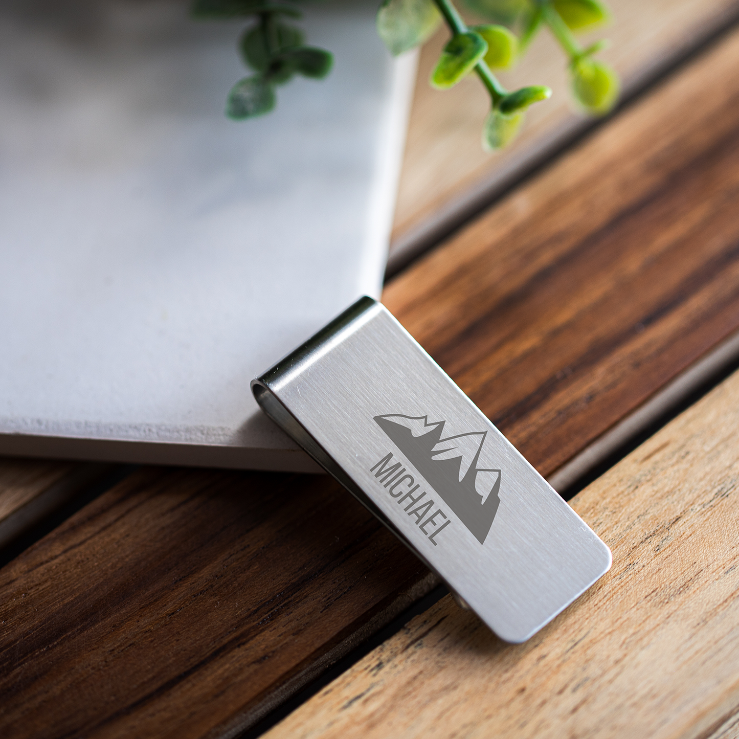 Customized Engraved Metal Money Clip