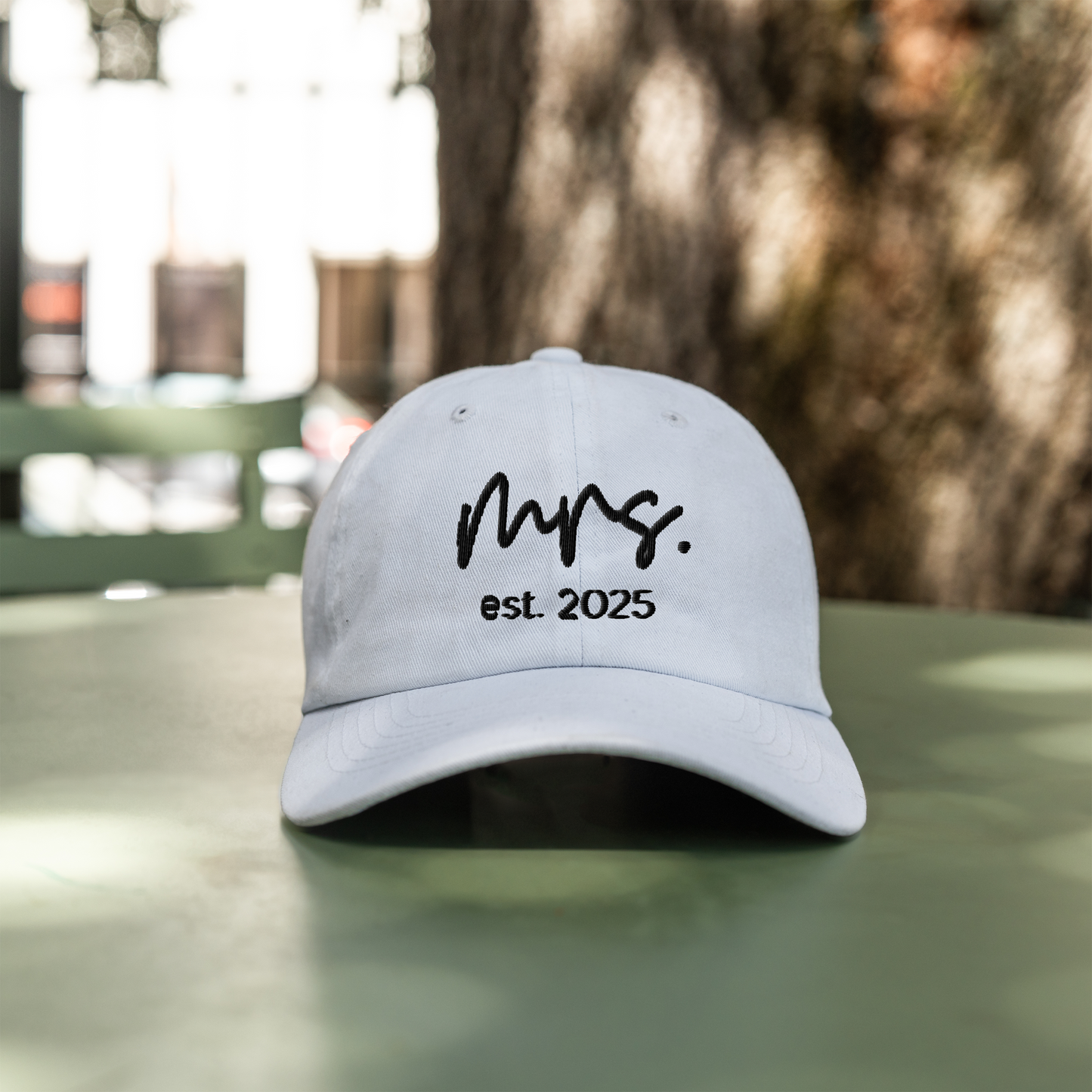 Custom Mr. & Mrs. Established Date Hats