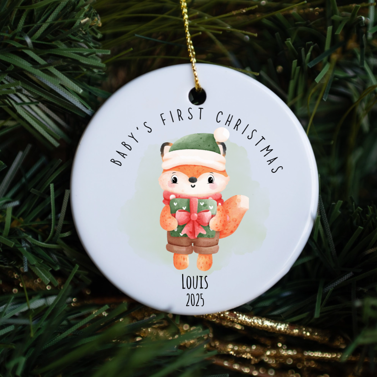 Customized Baby's First Christmas Ornament
