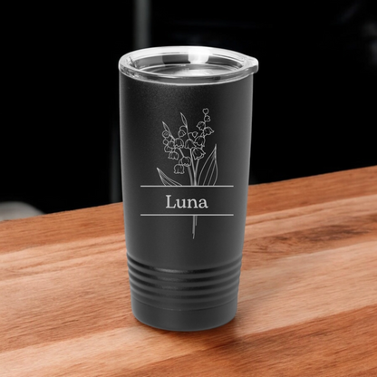 Customized Split Birth Flower 20oz Tumblers