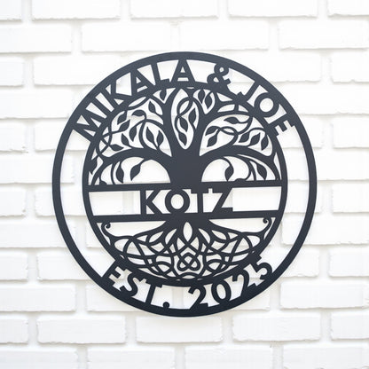 Metal Sign Family Tree