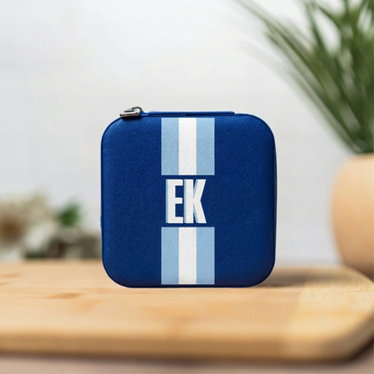 Shadow Monogram Customizable Jewelry Travel Case