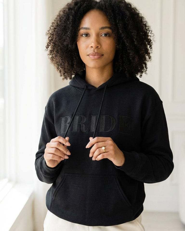 Custom Embroidered Bride Hoodie