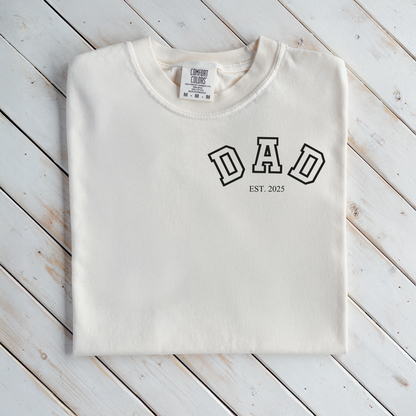Premium Customized Dad Est.T-Shirt