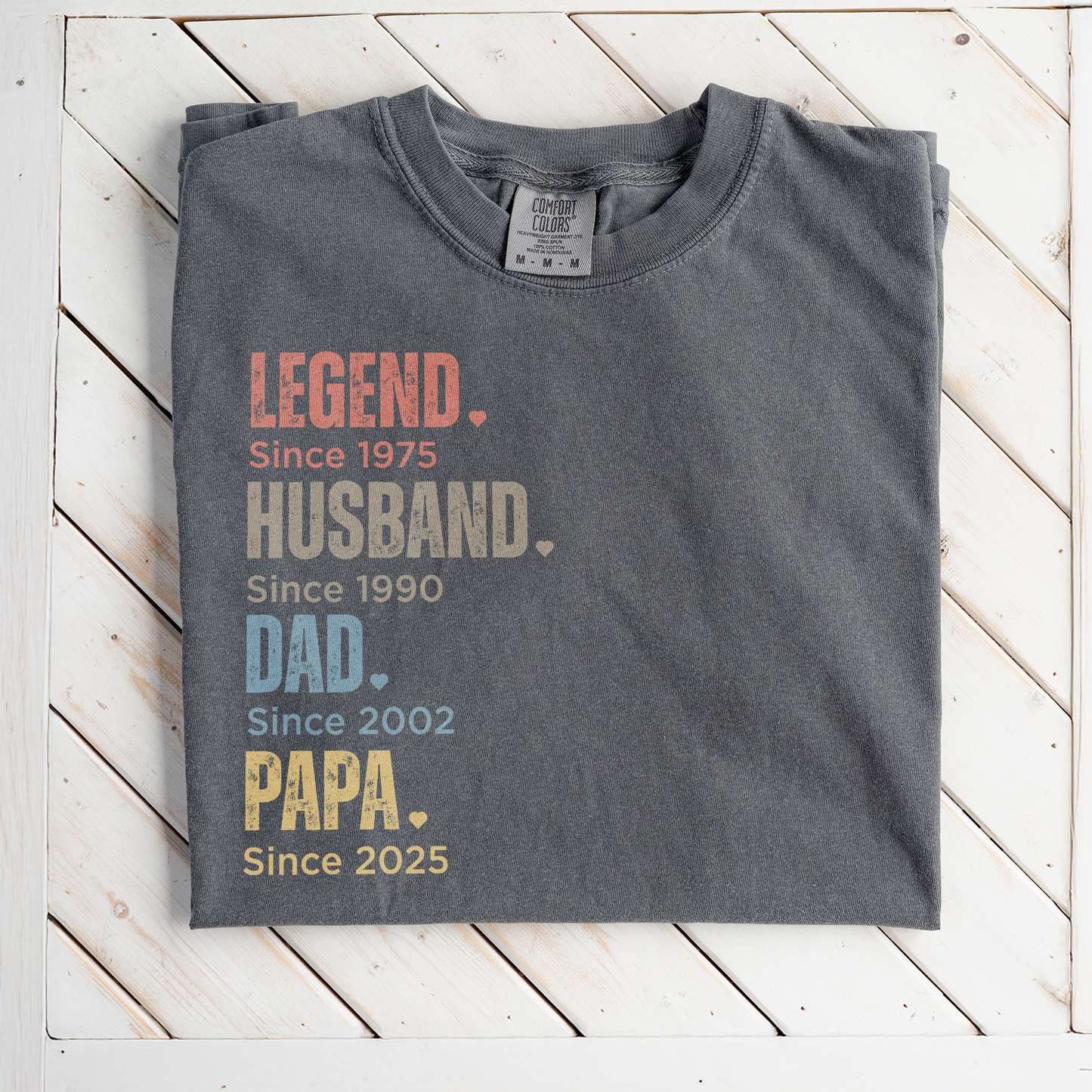 Premium Customized Dad Since T-Shirts
