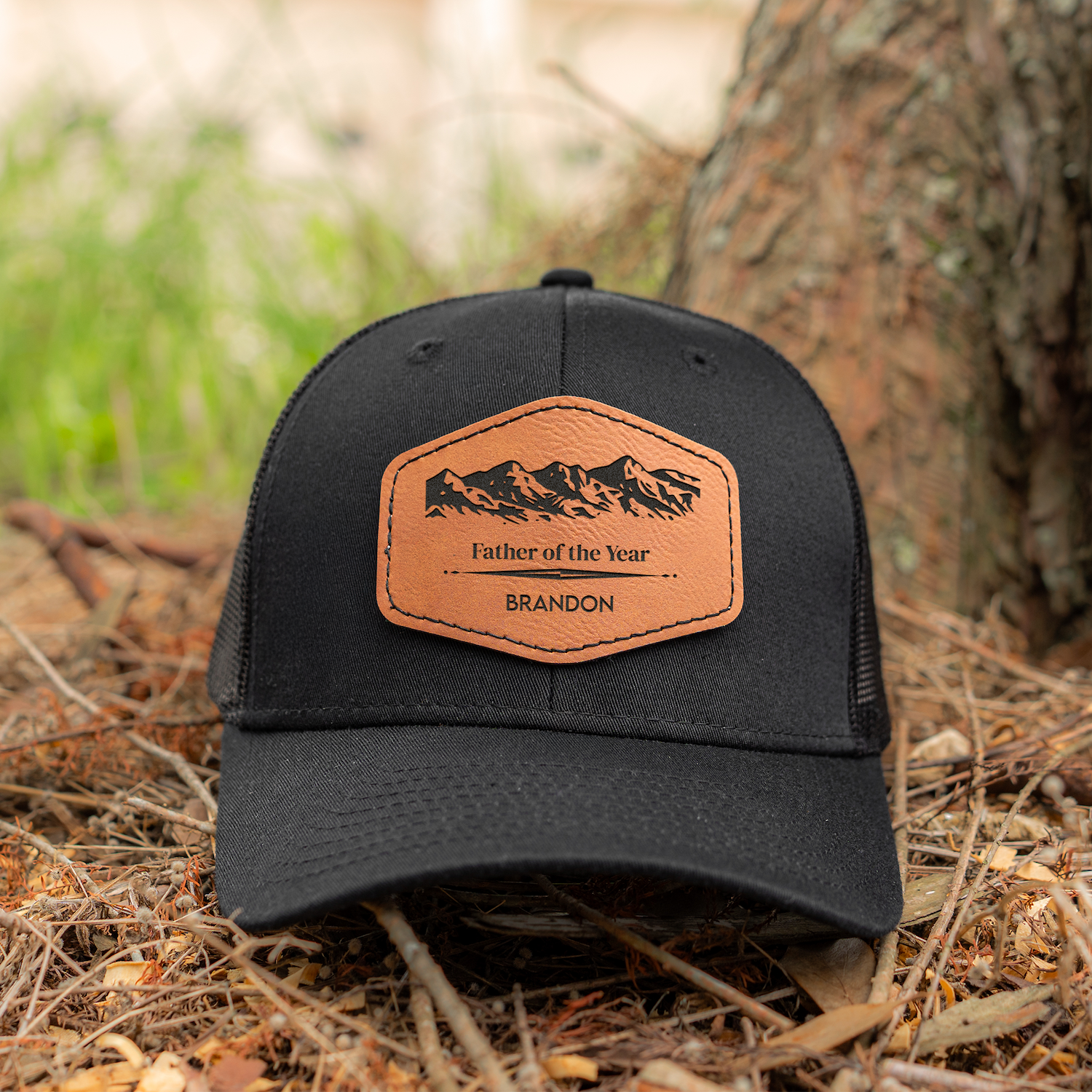 Customized Dad Trucker Hat with Patch