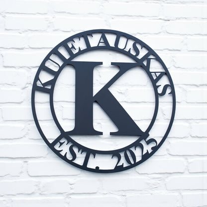 Metal Sign Initial Design