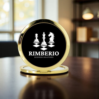 Compact Mirror with Custom Logo